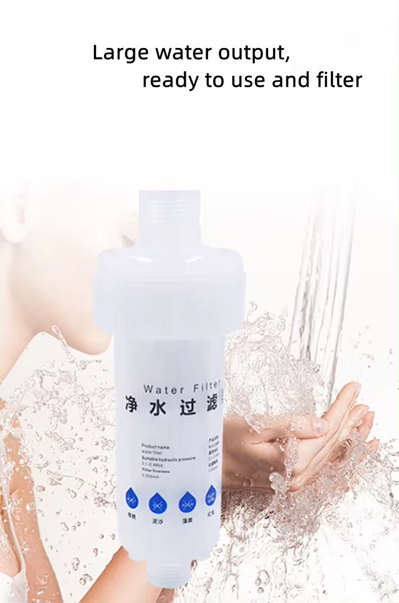 F1 Water purifier filter, pre - filter to purify tap water, reduce limescale, etc. The PP cotton filter element is replaceable, suitable for water quality purification in various water - using scenarios. F1 Water purifier filter, pre - filter to purify tap water, reduce limescale, etc. The PP cotton filter element is replaceable, suitable for water quality purification in various water - using scenarios.